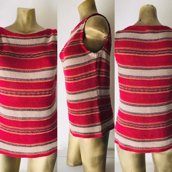 LAUREN Ralph Lauren PETITE Linen Blend TANK TOP PL - Picture 2 of 12